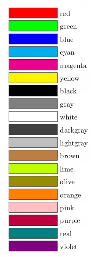 basic colors
